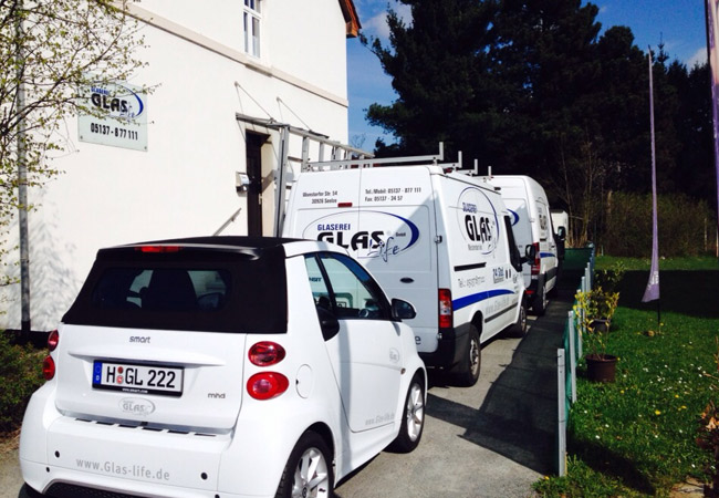 Fahrzeuge der Glaserei Glas-Life GmbH Hannover